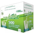 Ind. Wrapped White Paper Straw 8'' x500
