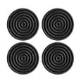 Black Glass Mount x4