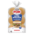 White Hamburger Buns 12 un
