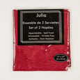 17'' x 17'' Red Linen Napkin Julia