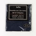 17'' x 17'' Marine Blue Linen Napkin Julia