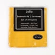 17'' x 17'' Yellow Linen Napkin