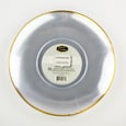 Clear Plastic Plate Gold Rim 10.25'' x10