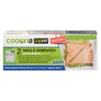 Reusable Freezer Plastic Sandwich Bag x2