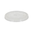 PET Plastic Dome Lid with Hole 16-24 oz x50