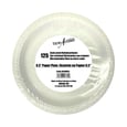 White Plastic Coated Paper Plate 7'' x125