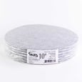 Silver Round Cake Cardboard 25.4 cm / 10 '' x12