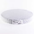 Silver Round Cake Carboard 35,6 cm / 14'' x12