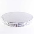 Silver Round Cake Carboard 40,6 cm / 16'' x12