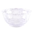 Clear Flower Plastic Punch Bowl 11 L