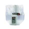 Clear Plastic Square Bowl Waves 5 oz x10
