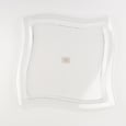 Clear Plastic Square Tray Waves 14''x14''