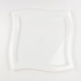 White Square Tray with Waves 14''x14''