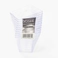 Square Plastic Mousse Cup x10