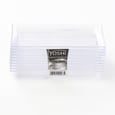 Clear Plastic Rectangular Cocktail Mini Tray x10