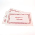 Red Welcome Print Paper Placemat 14.25''x10'' x1000