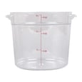 Round Polycarbonate Food Storage Container 6 Qt