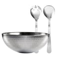 Stainless Steel Salad Bowl 26 cm and Ustensils