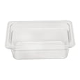 Food Pan Polycarbonate 1/4 Size x 4'' Deep