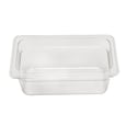 Deep Food Pan Polycarbonate NSF 1/4 Size x 6''