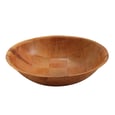 Wood Round Salad Bowl 12''