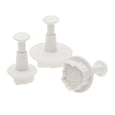 Leaf Shape Plastic Cutters Set of 3 Pieces