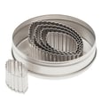 Stainless Steel Football Cutters Set of 6 Pieces