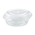 Clear Round Container and Lid 34 oz / 965 ml x50