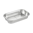Combo Rectangular Aluminum Container with Lid 32 oz / 946 ml