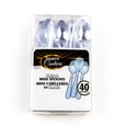 Clear Plastic Mini Spoon x40
