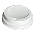 White PP Plastic Dome Lid 10-12-16 oz x50