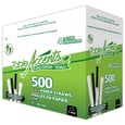 Paille papier noir emb. ind. 8'' x500