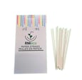 Paille papier milkshake blanche 8mm 10