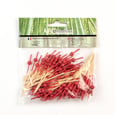 Pic bambou Kyoto boule rouge 70 mm x100