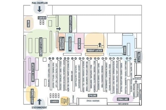 Mayrand Brossard Store Floor Plan | Mayrand Food Depot