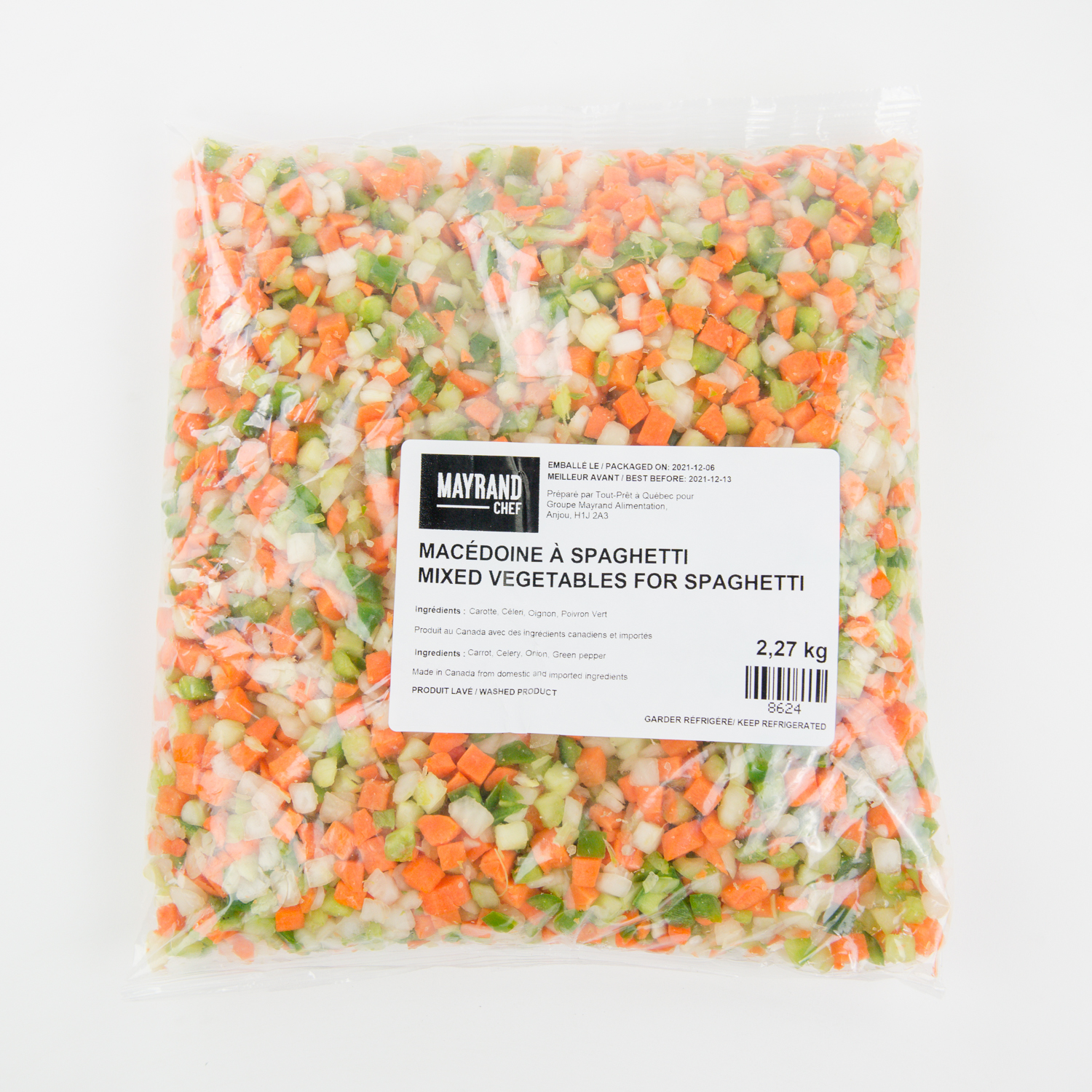 Spaghetti Vegetable Blend 2.27 kg
