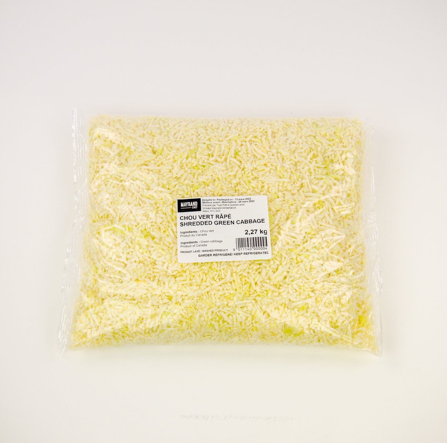 Grated Cabbage 2.27 kg