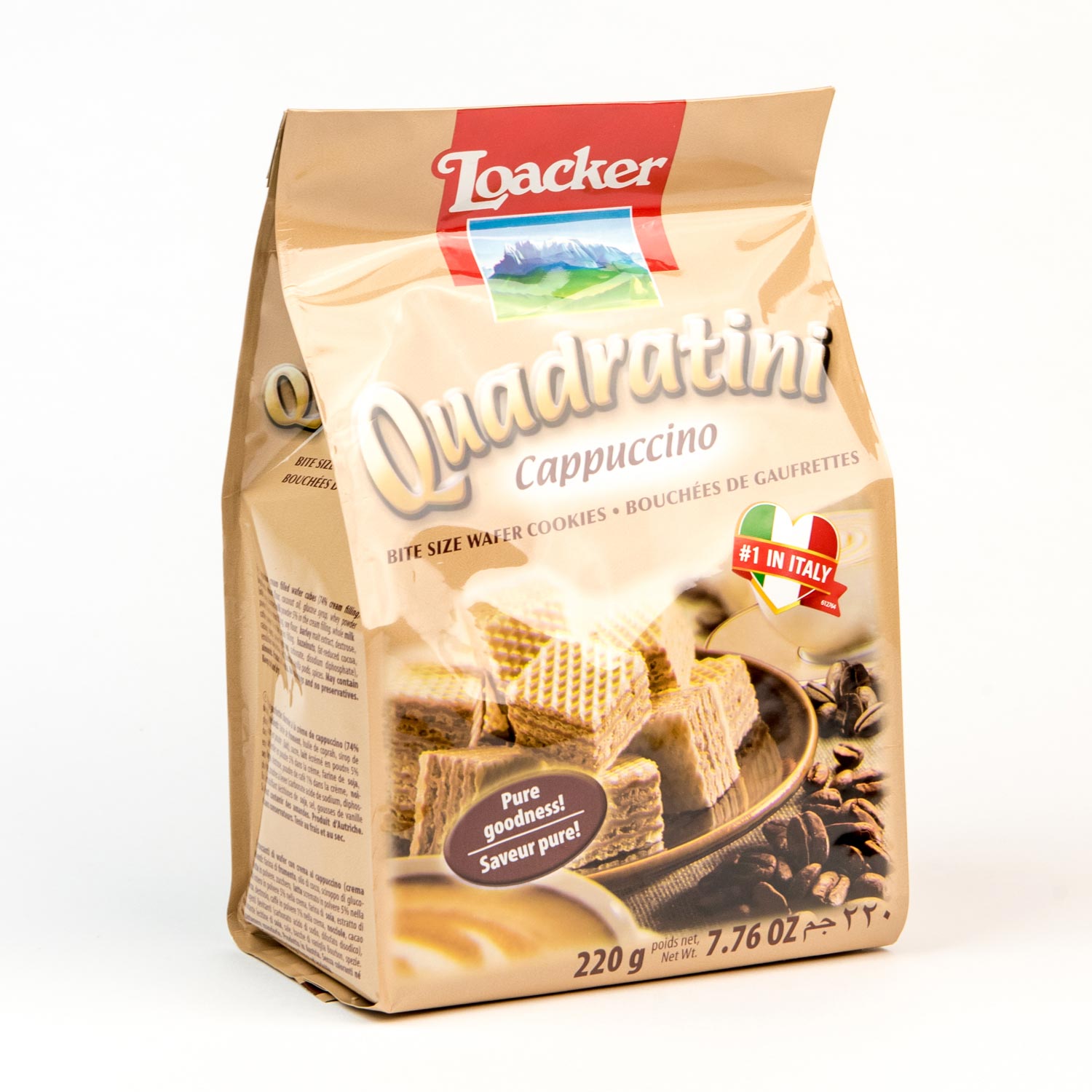 Cappucino Wafer Cubes Quadratini 250 g