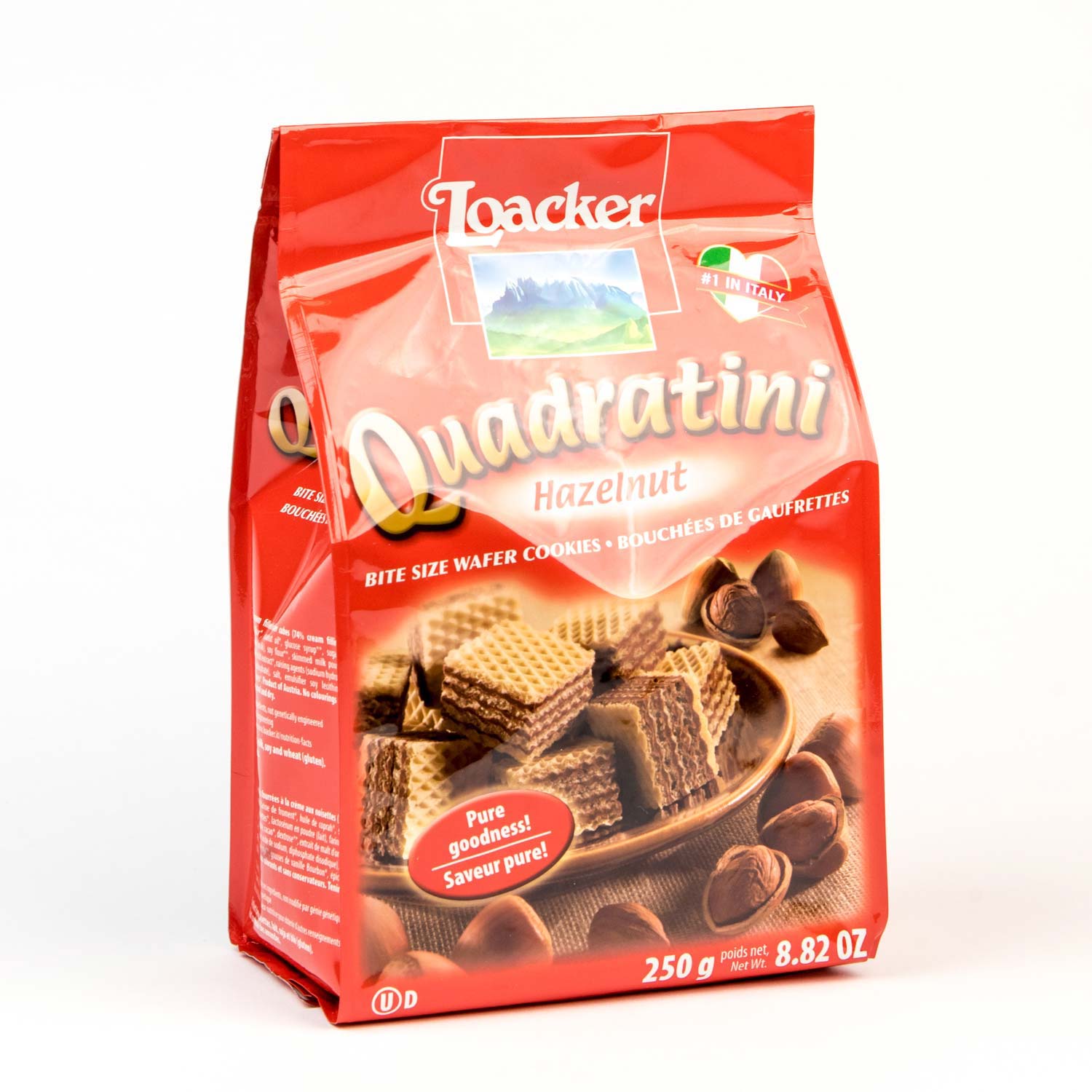 Hazelnut Cream Wafer Quadratini 250 g
