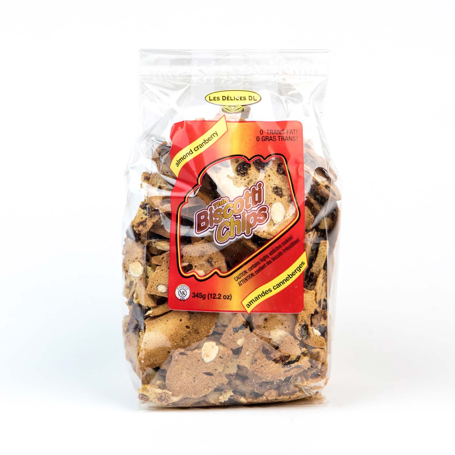 Almond Cranberry Biscotti Chips 345 g