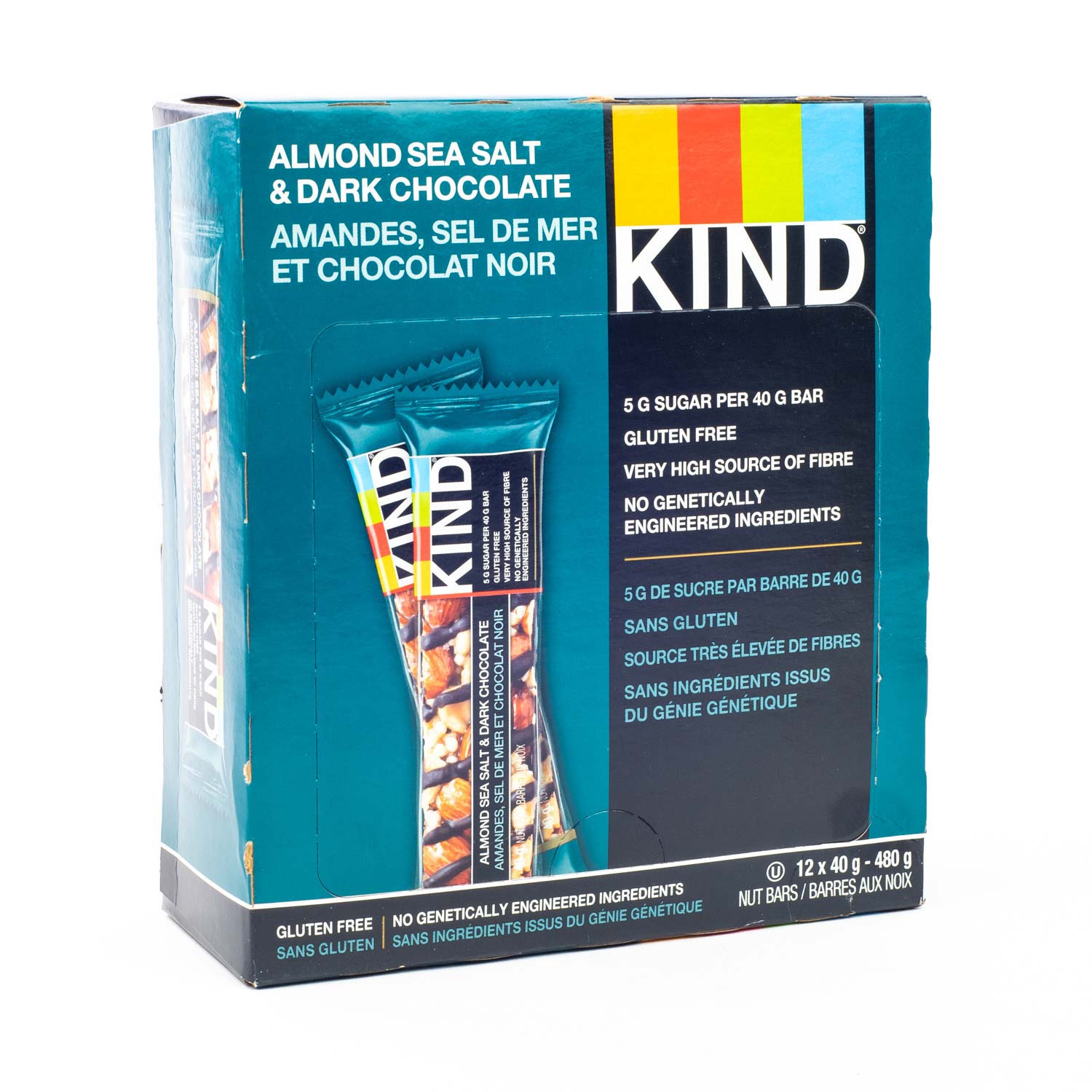 Almond Sea Salt and Dark Chocolate Bars x12