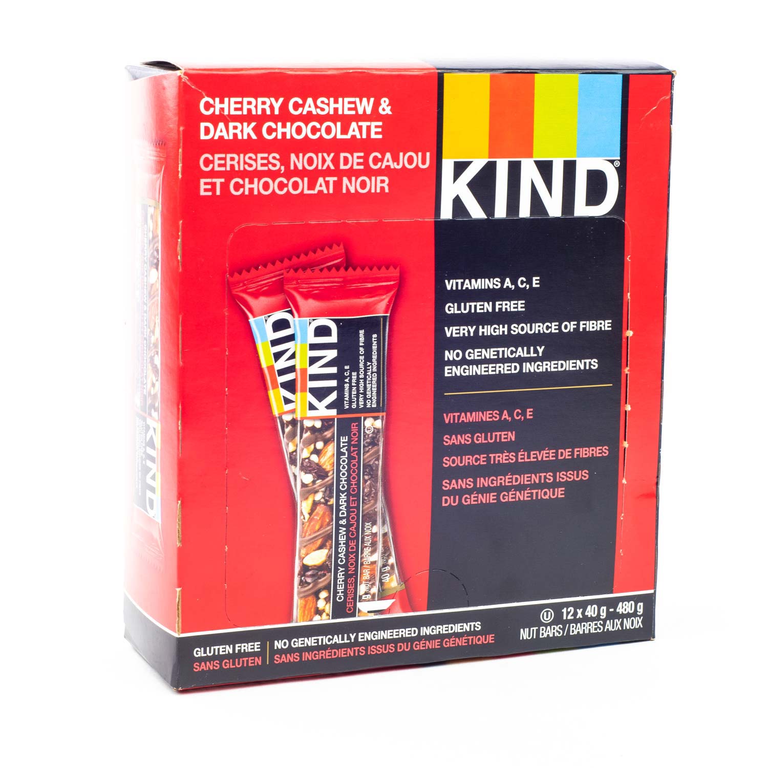 Cherry Cashew and Dark Chocolate Bars x12
