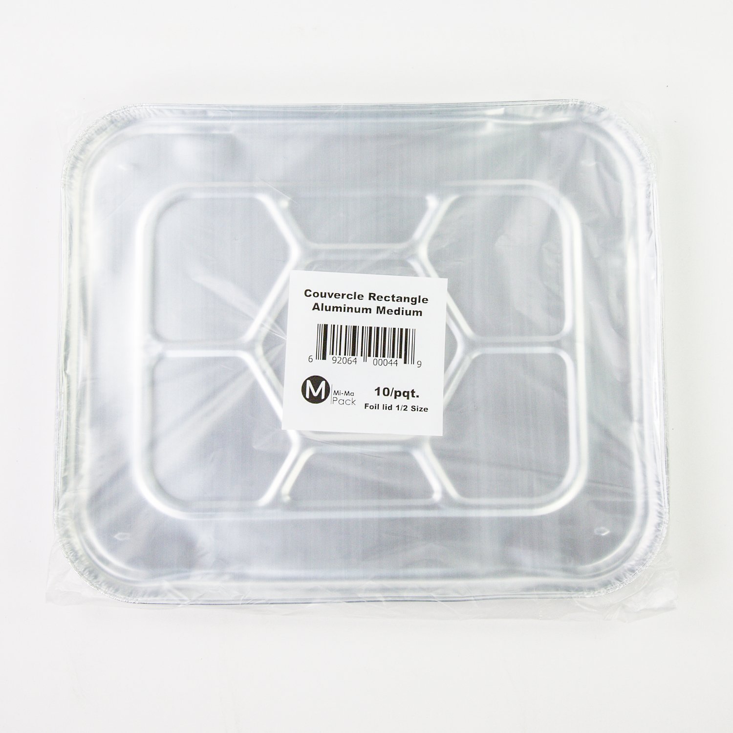 Mid Size Rectangular Aluminum Foil Lid x10-secondary-image