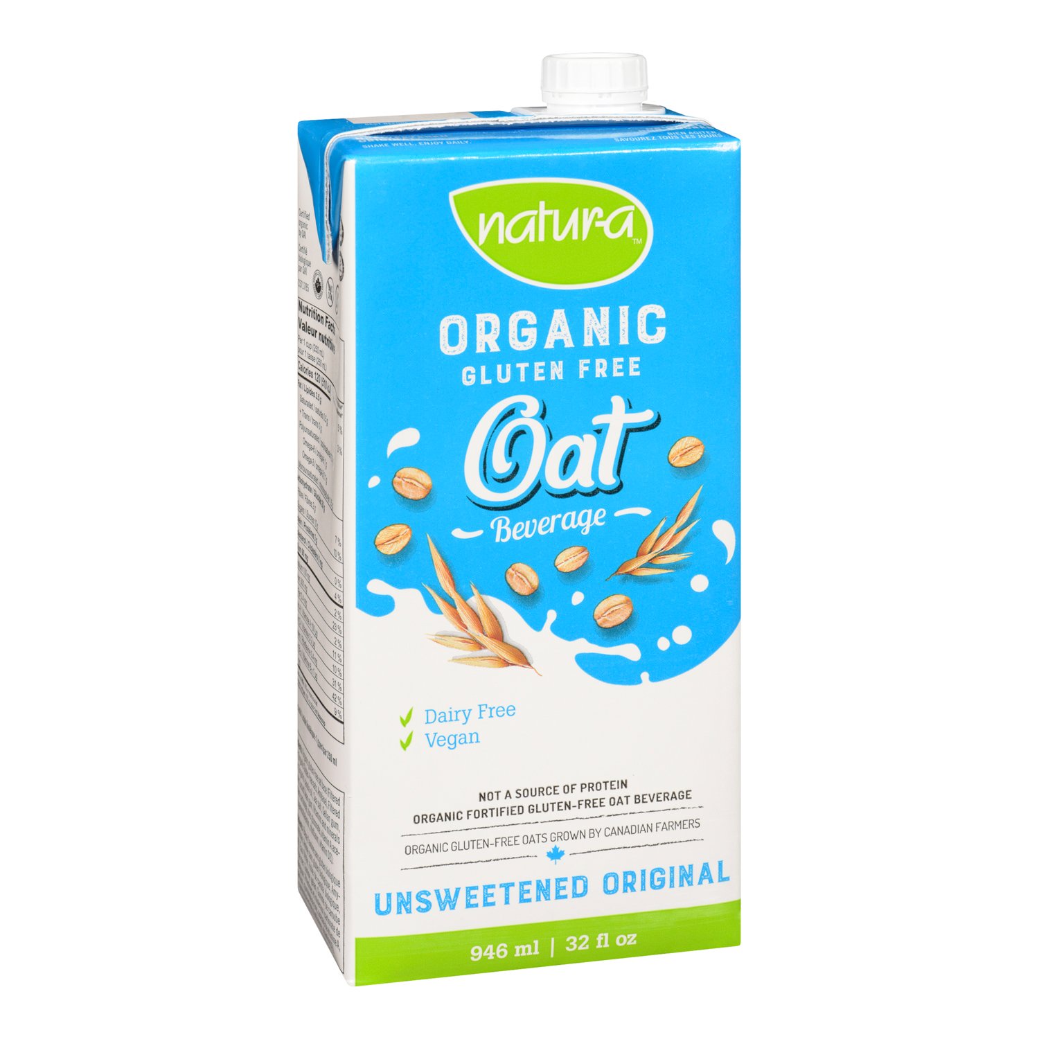 Organic Unsweetened Oat Beverage 946 ml-secondary-image