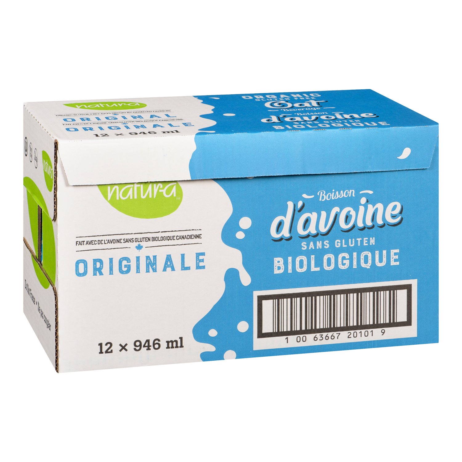 Organic Unsweetened Oat Beverage 946 ml-tertiary-image