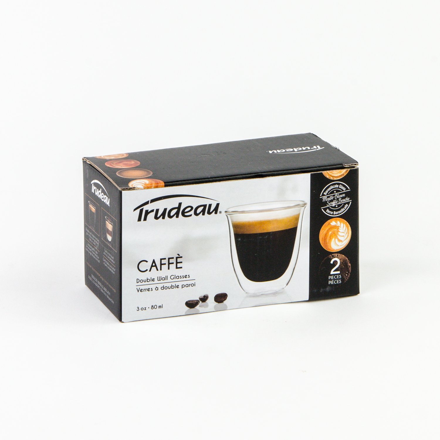 3 oz Double Edges Espresso Cups x2