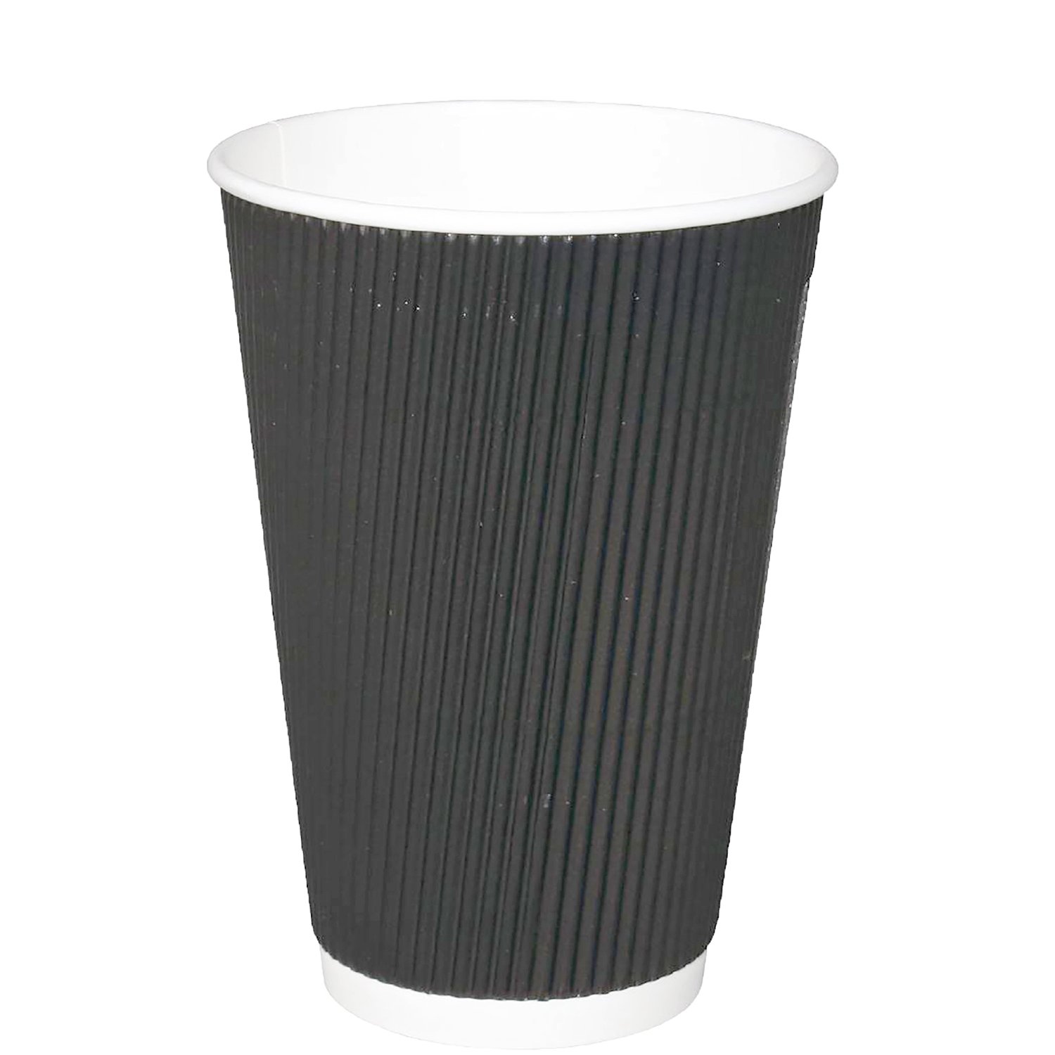 Triple Wall Insulated Black Hot Paper Cup 12 oz x25