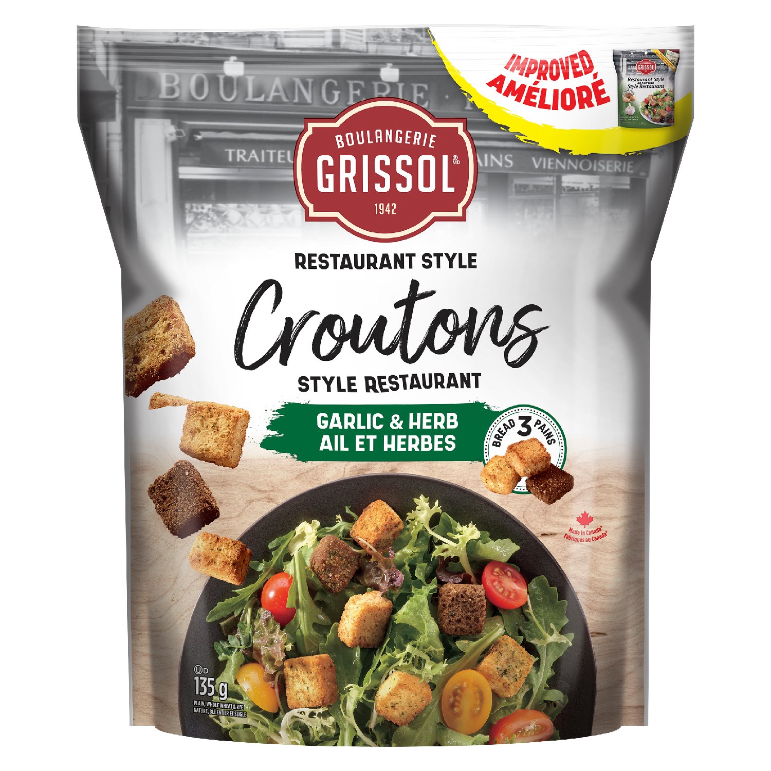 Restaurant Style Herb and Garlic Croutons 135 g