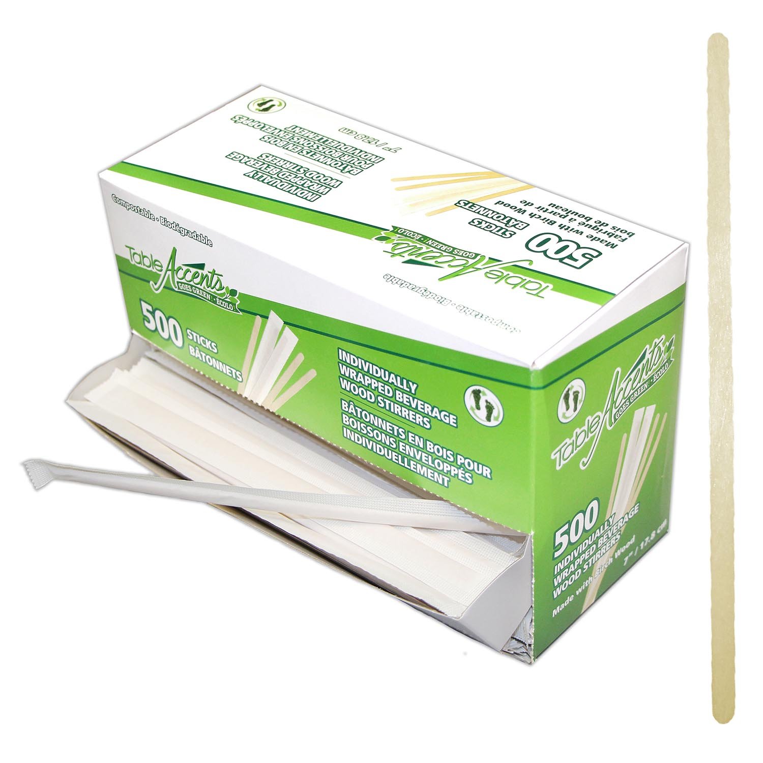 Ind. Wrapped Birch Wood Coffee Sticks 7