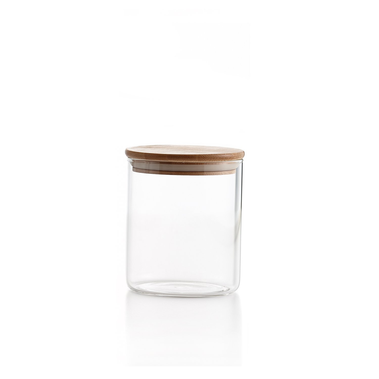 Glass Jar 650 ml with Bamboo Lid